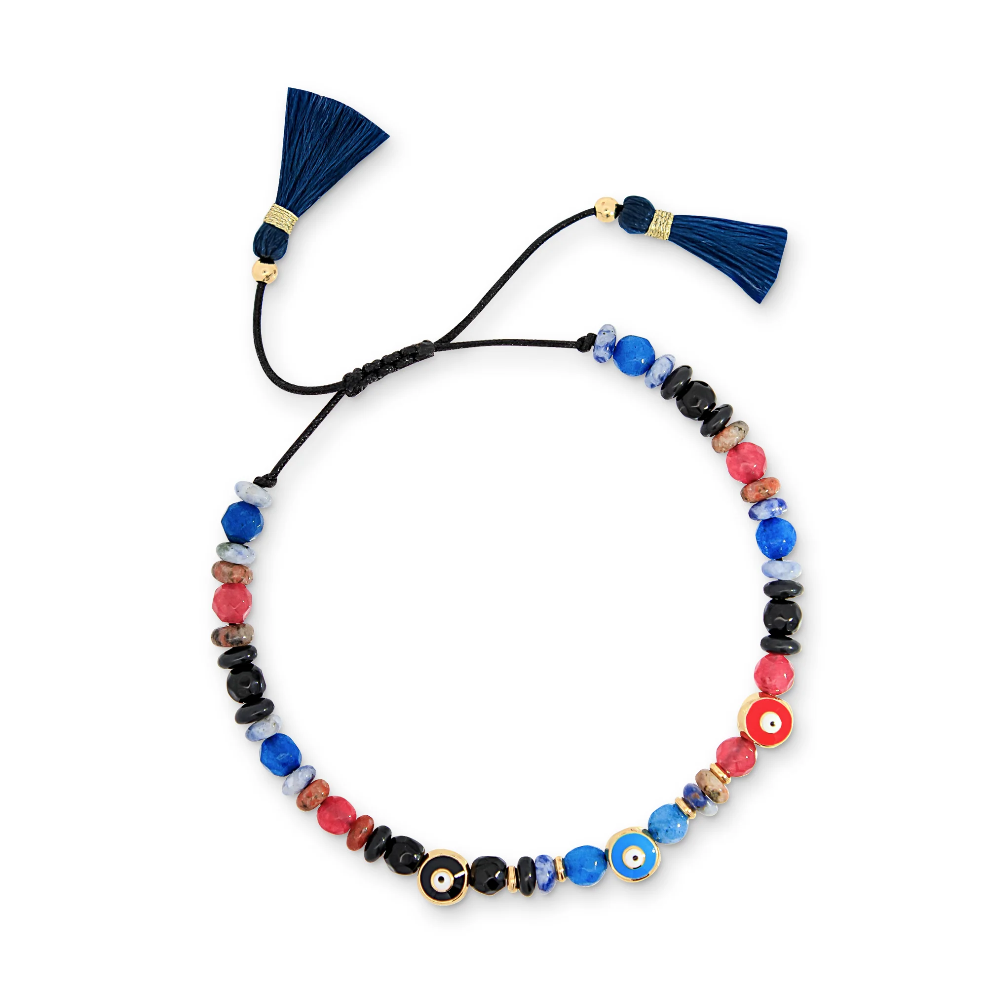 Evil Eye Beaded Bracelet Set - Image 2